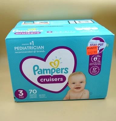 Упаковка подгузников Pampers Cruisers — размер 3 — 70 штук - Изображение 1 из 2