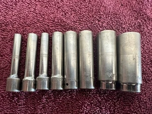 MATCO TOOLS 8 PIECE SAE 1/4" DRIVE DEEP 6 POINT SOCKET SET - Picture 1 of 5