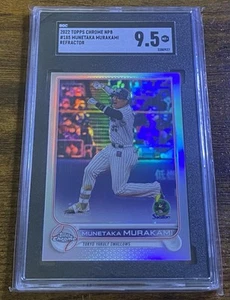 Munetaka Murakami 2022 Topps Chrome NPB rifrattore baseball #185 SGC 9,5 COME NUOVO + - Foto 1 di 2