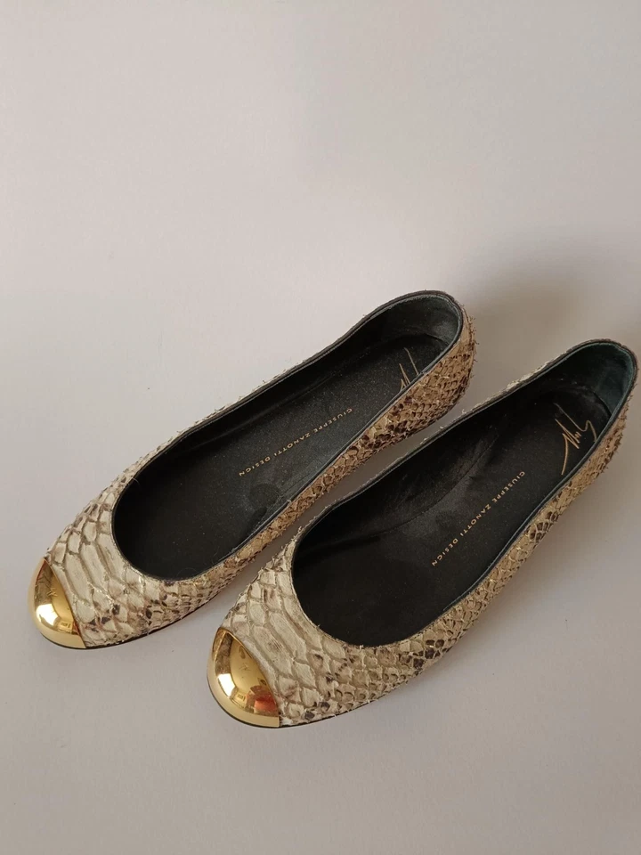 Scarpe ballerine Giuseppe Zanotti Design taglia 39 colore maculato con oro - Immagine 1 di 3