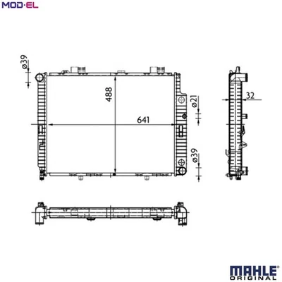 RADIATOR ENGINE COOLING CR 309 000S FOR MERCEDES-BENZ E-CLASS/Break/T-Model 2.7L - Image 1 of 4