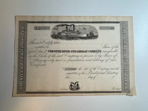 Chester River Steamboat Company Stock Certificate - Picture 1 of 3