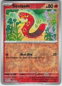 Pokemon Sizzlipede 036/162 SV05: Temporal Forces NM Reverse Holo card - Picture 1 of 2