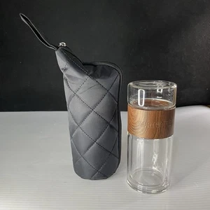 LVCHU Portátil Doble Aislamiento Vidrio Infusor de Té Vaso de Viaje Botella de Agua - Imagen 1 de 7