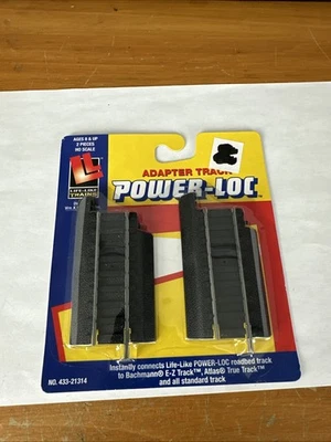 Life-Like HO Scale Power-Loc Adapter Track (2pcs) #21314 New Sealed - Image 1 of 2