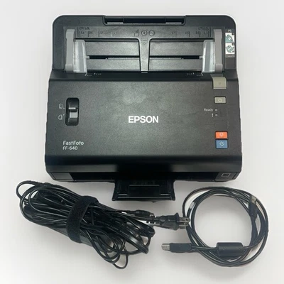 Escáner fotográfico de alta velocidad Epson Fastfoto FF-640 • Modelo J351B *PIEZAS/REPARACIÓN* Foto 1 de 4