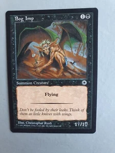 Bog Imp , MTG Portal (1997) Common Black Creature NM - Picture 1 of 2