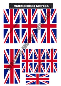1/16 scale WW2 British flags on 100% cotton canvas. model/diorama military set 2 - Picture 1 of 1