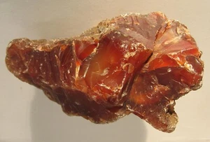 Karneol Mineralien Stufe Dekostein Carneol Natur Rohstein Uruguay 1,4 kg 15,5 cm - Bild 1 von 11