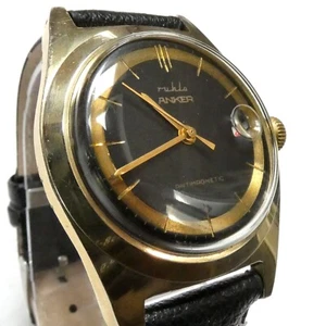 Vintage RUHLA ANKER watch from Germany from the 1960s  | Rare, Bi-Colour Face - Picture 1 of 20