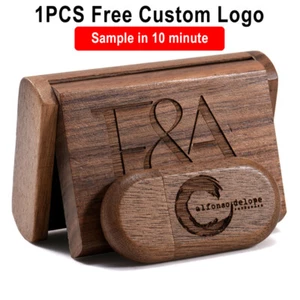 High Speed Holz Geschenkbox USB 3.0 Flash Drive 64GB Pen Drive Gratis Logo USB Stick - Bild 1 von 14