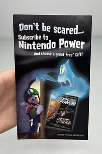 Nintendo GameCube Luigi’s Mansion Nintendo Power Offer Original Insert Only - Picture 1 of 4