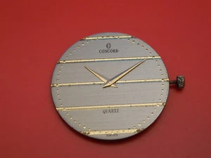 NON WORKING ETA ESA 959 001 SIX JEWEL QUARTZ 959.001 MOVEMENT CONCORD PART - Picture 1 of 4
