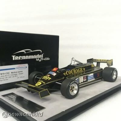 Lotus 87 British GP JPS-Essex 1981 #12 Nigel Mansell Tecnomodel 1/18 #TM18-170C - Image 1 of 3