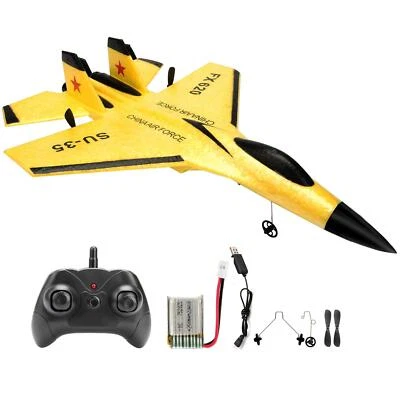 Su35 Rc Plane Fx620/fx820 2.4g Remote Control Glider W LED Lights Kids Gift - Imagem 1 de 4
