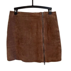 Minifalda informal BlankNYC de gamuza de cuero marrón para mujer talla 27 - Imagen 1 de 11