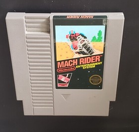 NES Nintendo Mach Rider 5 SCREW VARIANT Video Game Cart Tested LN