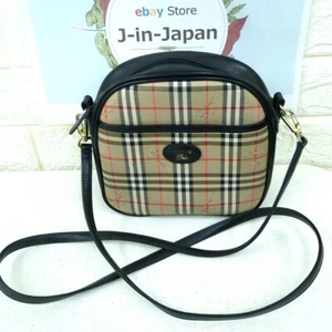 Burberry Nova Check Shoulder Bag Crossbody Bag Used from Japan - Picture 1 of 24