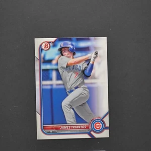 2022 Bowman Draft JAMES TRIANTOS RC #BD-166 Chicago Cubs - Picture 1 of 2