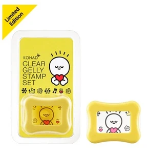 KONAD Stamping Nail Clear Jelly Silicone Marshmallow Stamper&Scraper Honeymoon - Picture 1 of 2