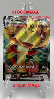 (402764) Pokemon Sword & Shield Meowth VMAX SWSH005 Full Art Promo Card - Image 1 of 2