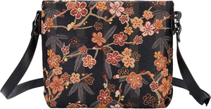 Signare Tapestry Floral Sakura Design Crossbody Bag Purse Shoulder Handbag - Picture 1 of 6