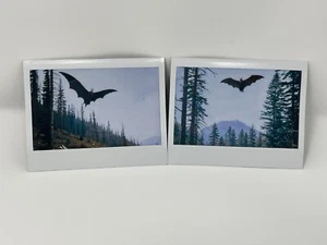 Mothman Photos Moth Man Pictures  Polaroid Monsters Creepy Photos Vintage Style - Picture 1 of 9