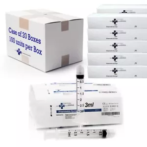 Case - 3mL Luer Lock Syringe - Sterile with Individually Sea_Transparent - Picture 1 of 7