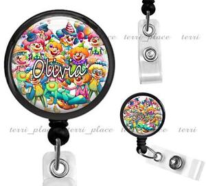 Custom Name Personalized Clip On Retractable Identification Badge Reel ID08