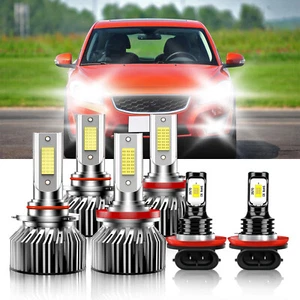 Kit de bombillas LED de haz alto bajo + luz antiniebla 6000K para Volvo C30 2007-2012 - Imagen 1 de 12
