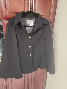Allegra K Women’s BlackWinter Coat/cape Single Breasted Outwear Size Small New - Picture 1 of 10