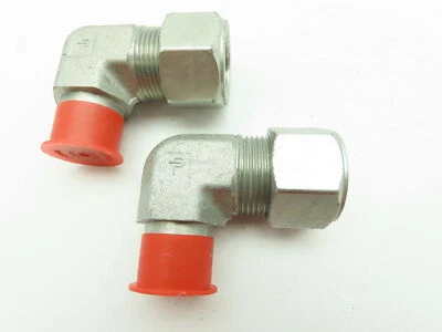 Parker 16-12 CBU-S Ferulok Steel 90 Deg Male Elbow 1" Tube x 3/4" NPT  LOT OF 2 - Image 1 of 4