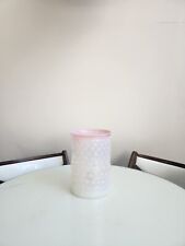Victorian Pink Opalescent Hobnail Hanging Hall Lamp Shade 9" Height