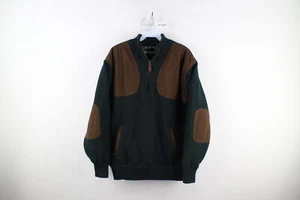 Vtg Orvis Mens L Lined Elbow Patch Wool Knit Heavyweight Sweater Jacket Swacket - Picture 1 of 11