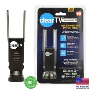 Clear TV Premium HDTV Antenna Digital Indoor Antenna Free 4K HD TV Channels NEW - Picture 1 of 12