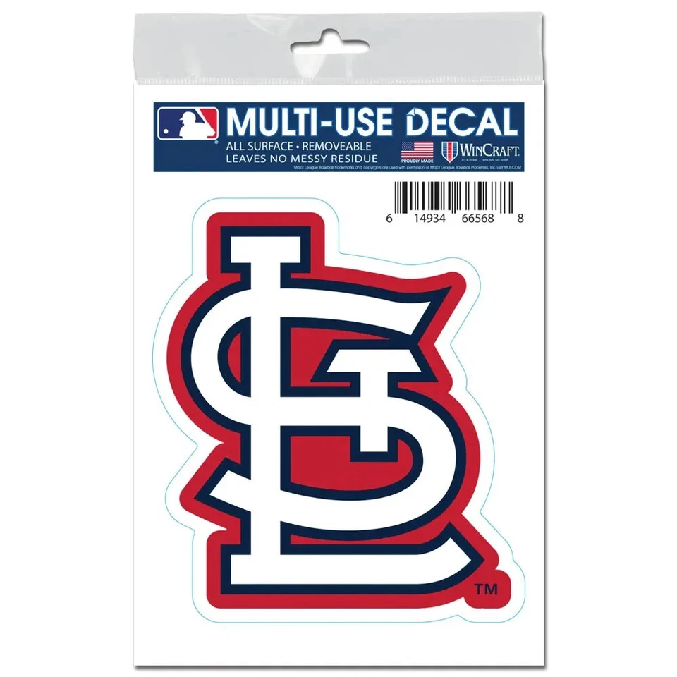 St. Louis Cardinals 3" x 5" All Surface Removable Team Decal - Image 1 of 1