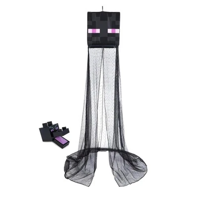 Paquete de dormitorio Minecraft Ender de 2 piezas | Luz nocturna y dosel de cama Foto 1 de 4