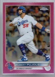 * 2022 Topps Chrome - Pink Refractor #084 - ALBERT PUJOLS - Picture 1 of 2