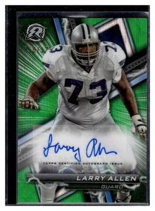 2023 Topps Composite Larry Allen AUTO Green Surge Refractor /175 #RA-LA - Picture 1 of 2