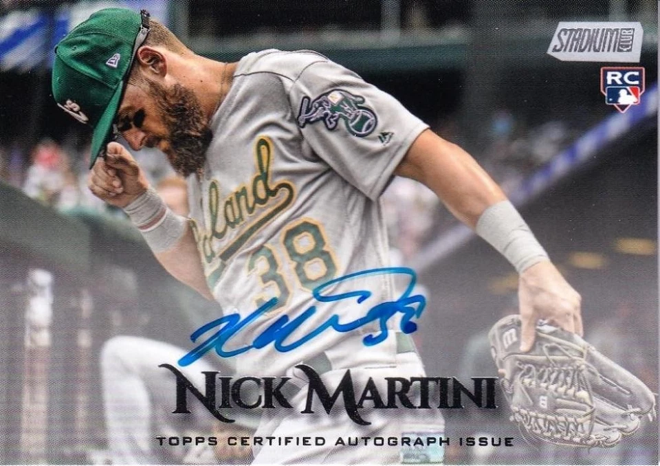 2019 Topps Stadium Club Oakland Athletics Nick Martini Base Autographs - Image 1 of 1