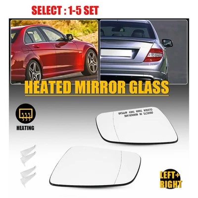 Espejo Vidrio Pasajero Conductor Calefacción para Mercedes Benz C230 C250 C300 C350 2-20x Foto 1 de 4