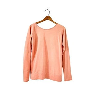 Split59 Yoga Long Sleeve Top Pink - Made in USA - Supima Cotton/Spandex - Size M - Picture 1 of 7