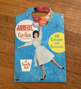 Muñeca de papel de pie Annette Cut Outs 1962 corte original Walt Disney - Imagen 1 de 6