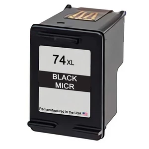 Compatible Ink Cartridge For HP 74XL Black MICR-USA - Picture 1 of 2