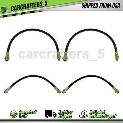 4 mangueras hidráulicas de freno delanteras traseras para AMC Classic Marlin 1966 3,3 L Foto 1 de 4