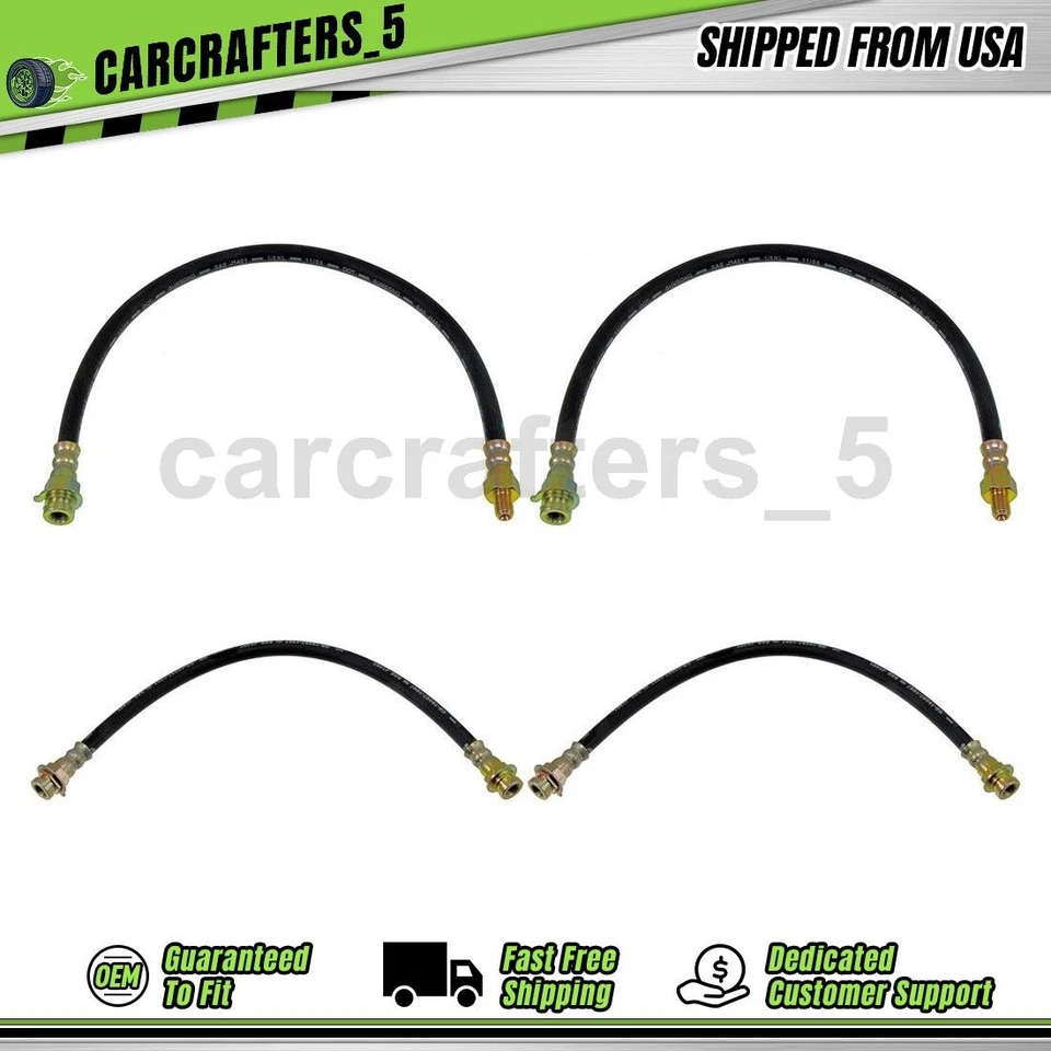 4 mangueras hidráulicas de freno delanteras traseras para AMC Classic Marlin 1966 3,3 L Foto 1 de 4