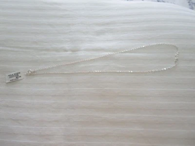 Collar de cristal Swaroski chapado en plata fina cadena de 8,5" de Kohl's Foto 1 de 4