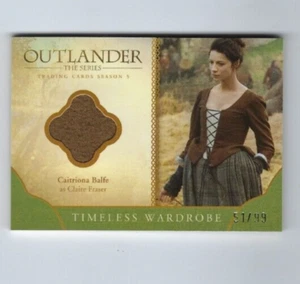 Tarjeta de disfraz Cryptozoic Outlander temporada 5 M35 Claire Fraser 51/99 VERDE - Imagen 1 de 1