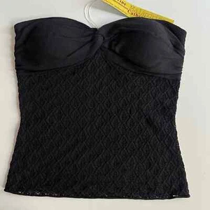 Vintage Catherine Malandrino Strapless Bandeaux Corset style Top NWT S - Picture 1 of 7