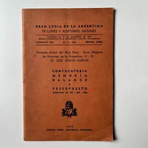 José María Fiorini - Gran logia de la Argentina de libres y aceptados masones - Picture 1 of 3